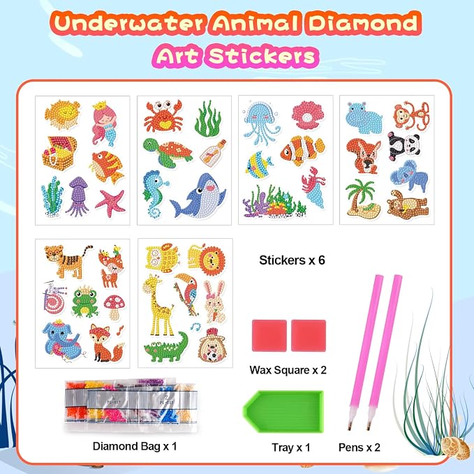 Labeol Diamond Art Kits for Kids Boys and Girls Ages 6-8-10-12 Easy to DIY - Image 4