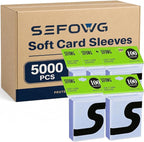 5000ct Clear Card Sleeves for Trading Cards, Baseball Sports Soft Sleeves by Unknown