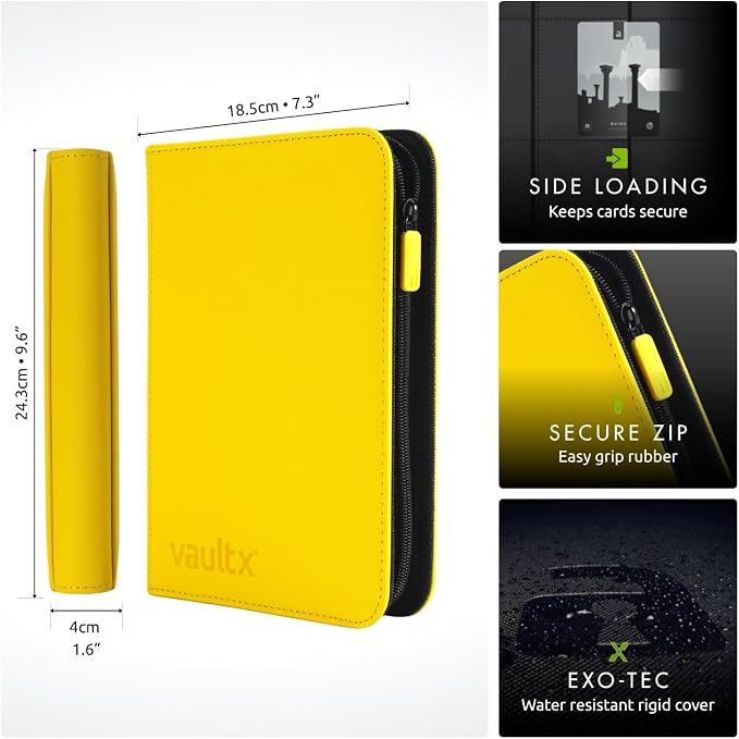 Vault X 4 Pocket Zip Trading Card Binder 160 Cards Exo-Tec | Holds 160 - Image 2