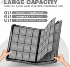 Premium Card Binder 16 Pocket, Trading Card Binder Holds up to 1000+Cards - Image 2