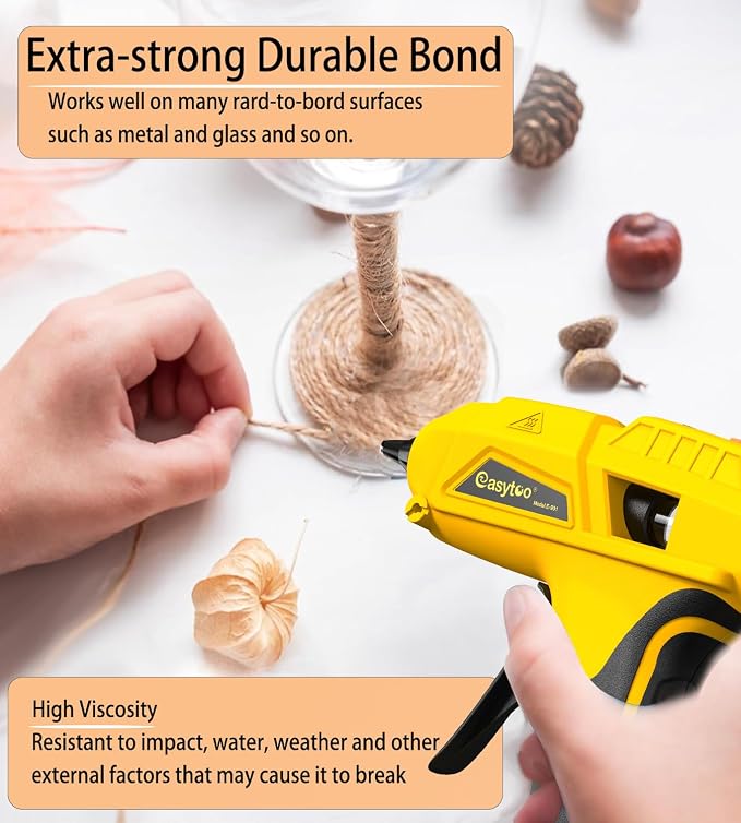 Crystal Clear Full Size Hot Glue Gun Sticks, 50 Pack, 0.43x6 Inches, Compatible - Image 7