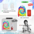 Tie Dye Kit 32 Color All-in-one Clothing Dye Kit, Permanent Fabric Dye - Image 4