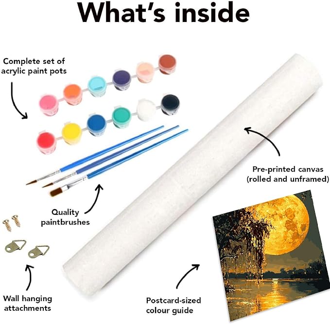 Clendo DIY Moon Paint by Numbers Kit - Image 7