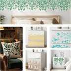 6pcs Tree Leaves Stencil for Painting Birds Branches Painting Crafts Template - Image 7