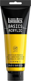 Liquitex BASICS Acrylic Paint, 250ml Tube, Cadmium Yellow Medium Hue by Liquitex