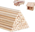 DaTpuik 1/2 x 6 Inch 25 PCS Dowel Rods Wood Sticks Wooden Dowel Rods by DaTpuik