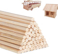 DaTpuik 3/8 x 12 Inch 25 PCS Dowel Rods Wood Sticks Wooden Dowel Rods by DaTpuik