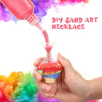 Yinkin 30 Sets Heart Sand Art Bottle Necklaces - Image 4