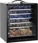 Miniature Storage Case for Collectibles Miniatures, Wooden Display Cases by WELIDAY