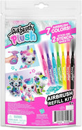 Canal Toys Airbrush Plush Refill Pack – 7 Color Airbrush Markers & 2 Stick-On by CanalToysUSALtd