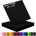 2mm Stiff Felt Sheets 12" X 12" | Thick Polyester Felt Material, DIY Craft by Luceinvita