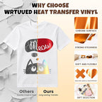 Orange Metallic Foil Heat Transfer Vinyl - Image 5