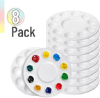 Mr. Pen- Round Paint Tray Palettes, 8 Pack | Plastic White Palettes - Image 2