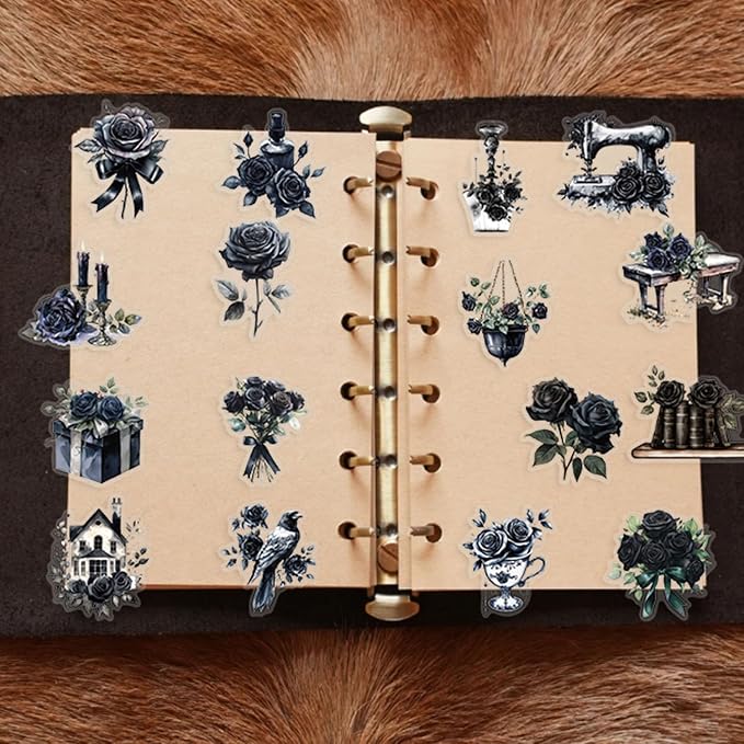 Transparent Flora Scrapbook Stickers Aesthetic Flowers Stickers | Transparent & - Image 5
