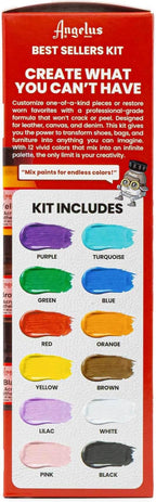 Angelus Acrylic Leather Paint, Best Sellers Kit, Flexible Paint - Image 5