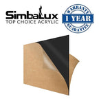 SimbaLux Acrylic Sheet Black Opaque Cast 12” x 12” 1/8” Thick, 2 Pack | Square - Image 7