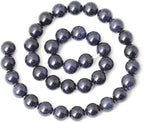 35PCS 10mm Natural Blue Sandstone Gemstone Round Loose Beads Stone Beads - Image 2