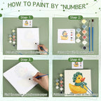 Nezyo 12 Sets Animals Paint by Numbers Kit - Image 4