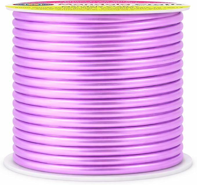 Mandala Crafts 10 Gauge Violet Anodized Aluminum Craft Wire, 32 FT | Colored - Image 2