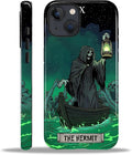 ZHEGAILIAN Case for iPhone 13 14, The Hermit Night Skull Durable Shockproof by Home
