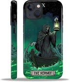 ZHEGAILIAN Case for iPhone 13 14, The Hermit Night Skull Durable Shockproof by Home