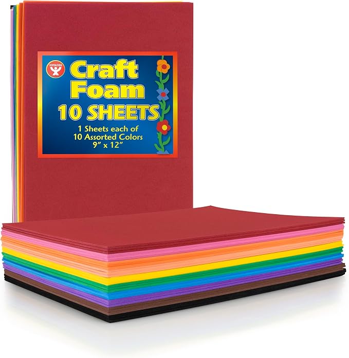 Hygloss Craft Foam Sheets by HyglossProductsInc