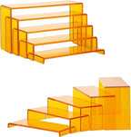 Goabroa Display Risers, 2 Sets 5 Tier Rectangular Risers Display Stands by Goabroa