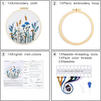 Crafmanoe Flower Embroidery Kits - Image 5