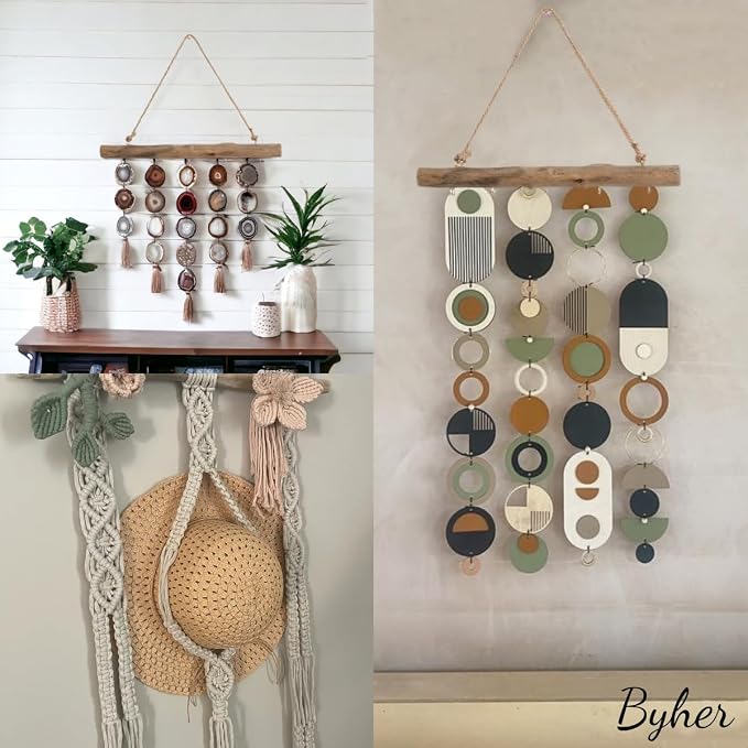 15-Inch Driftwood Wall Hanging Jewelry Hanger - Image 6