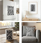 9pcs Abstract Texture Stencil for Painting Artistic Pattern Painting Crafts - Image 5