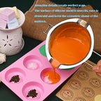 Sakolla 2 Pack Silicone Soap Molds, 6 Cavity Round Honeybee Silicone Molds - Image 6