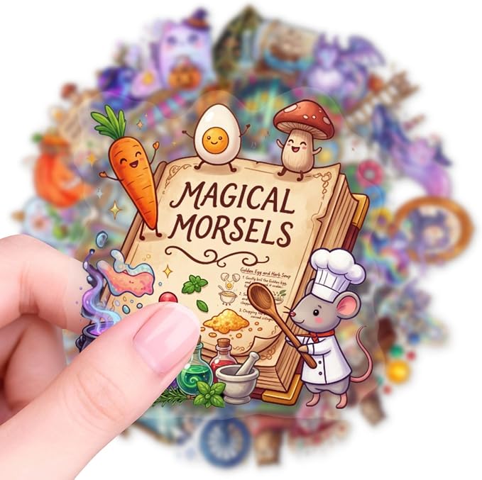 50 PCS PET Magic Witch Aesthetic Stickers - Image 5