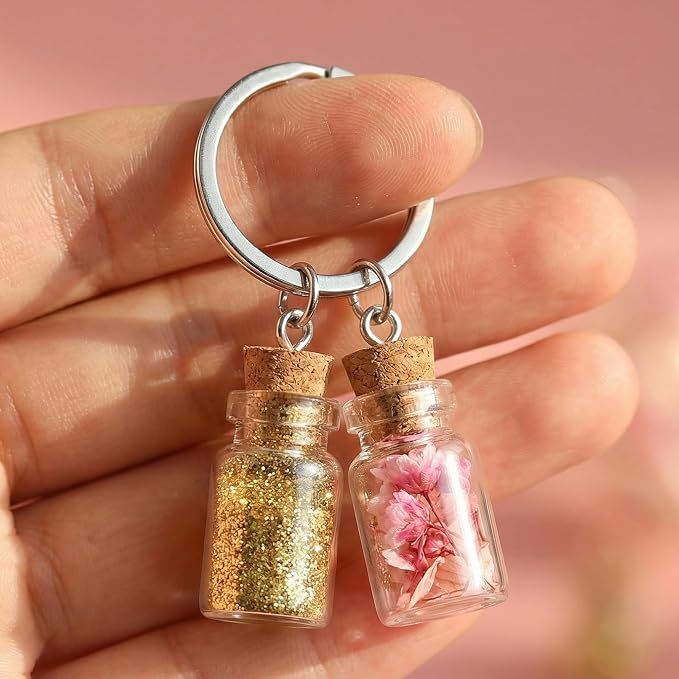 20 Pcs Mini Glass Bottles with Cork 1ml Capacity Clear Tiny Glass Bottles - Image 3