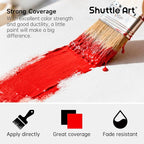 Shuttle Art Red Fabric Paint, 16.9 oz Permanent Fabric Paint - Image 4
