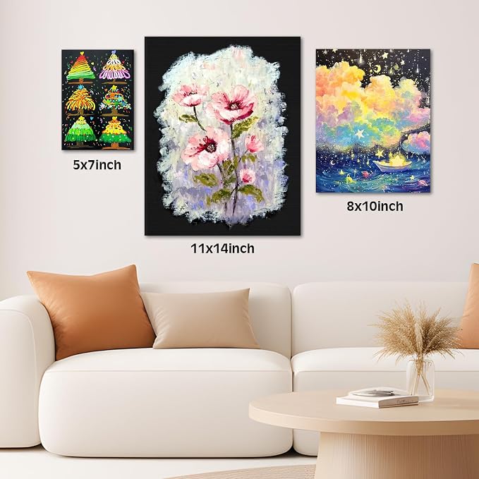 12 Pack Canvas for Painting 8x10 Inch, Acrylic Paint and Tempera. - Image 7