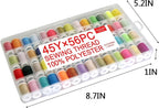 56 rainbowColor Set of Handy Polyester Sewing Threads - Image 3