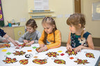 Renbuzhu 40PCS Fall Crafts Bulk: Leaves Pumpkins Paper Suncatchers DIY Kit - Image 7