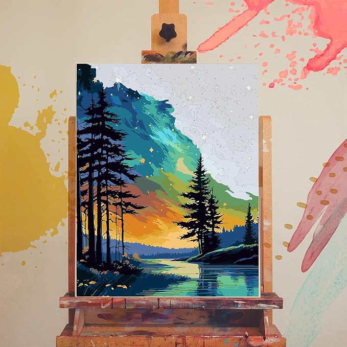 xackcme Starry Sky Paint by Numbers - Image 3
