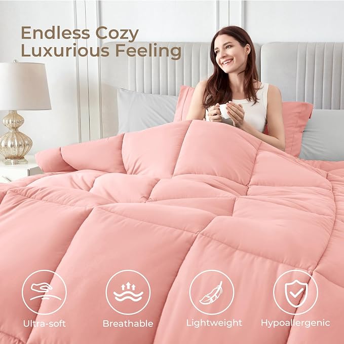 Sasttie California King Comforter Set, 7 Pieces Reversible Cal King Bed in a Bag - Image 2
