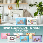 Reginary 12 Pcs Sewing Gifts for Women Quilter Sewing Cosmetic Bags Quilting - Image 5