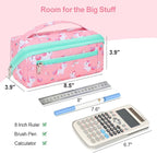 Large Pencil Case for Girls, Aesthetic Kids Pencil Pouch for School, Wide - Image 3