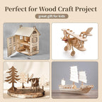 Balsa Wood, Plywood Sheet, Unfinished Basswood Blank, 12×12×1/16 in, Paint; - Image 3