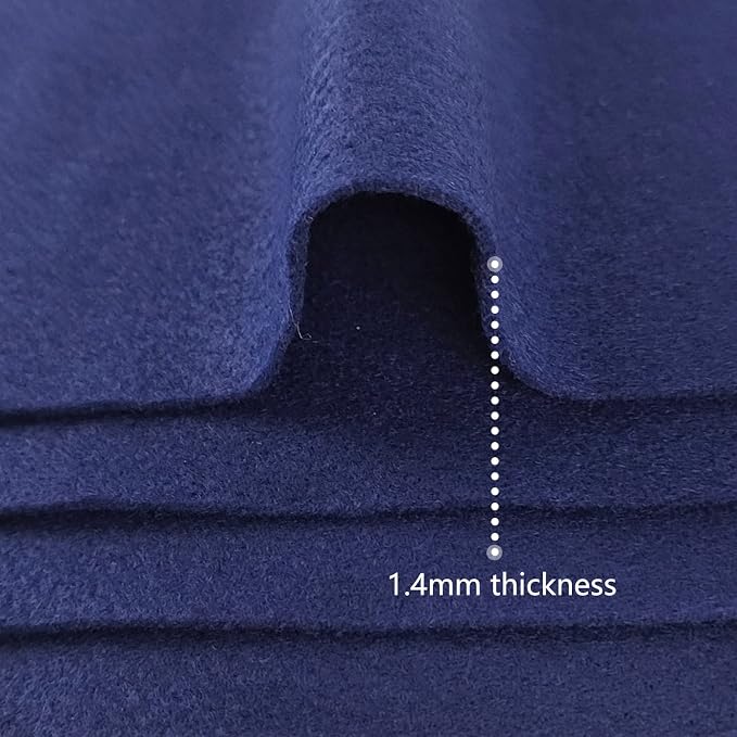 Jtnohx Color Felt, Soft Felt Sheets, 1.4mm Thick 8"x12" Handicraft Felt Fabrics - Image 6