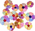 Esweny 12 Flower Stained Glass Mosaic Tiles by Esweny
