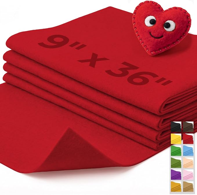 IONTACH 9" X 36" Soft Felt Sheets 1.6mm Thick | Acrylic Felt Fabric by IONTACH