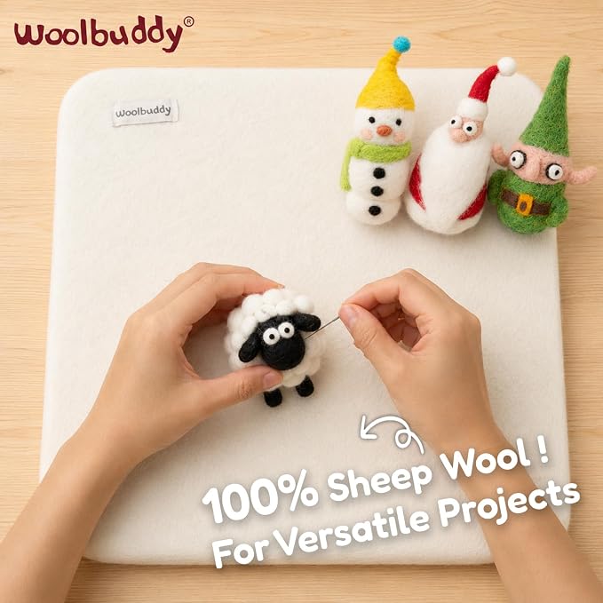 Woolbuddy Wool Felting Pad 13 x 13 x 2 Inch, Durable Needle Felting Mat - Image 2