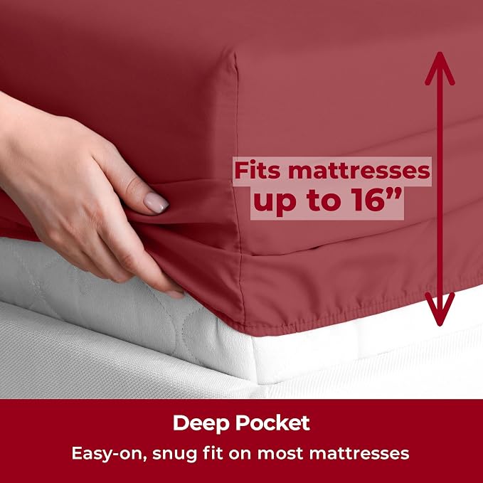 Mellanni Split King Sheets Set - Image 5