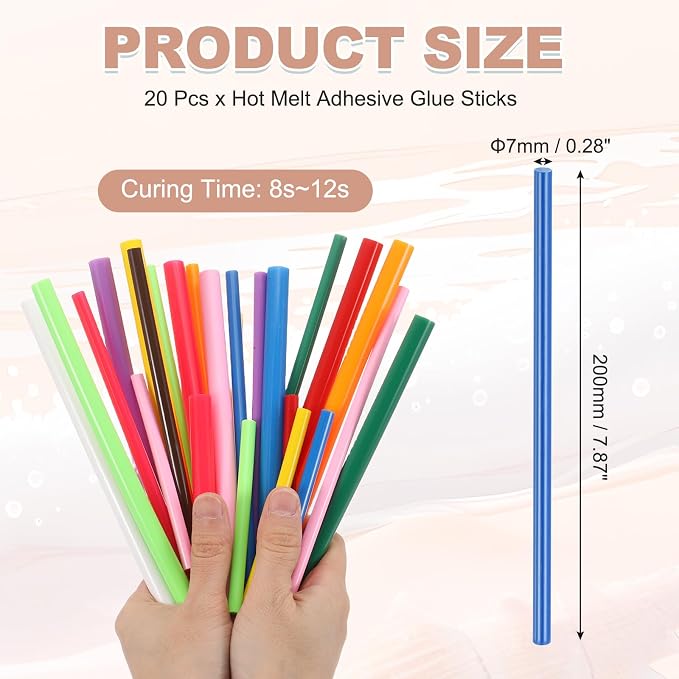 PATIKIL Hot Glue Sticks for Glue Gun, Dark Blue - Image 2