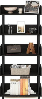 Furinno TURN-N-TUBE 5-Tier Display Shelf, Storage Shelves, Book Shelf, Open - Image 4