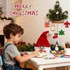 28Pcs Unfinished Paintable Blank Wooden Christmas Festival Decoration Ornaments - Image 5
